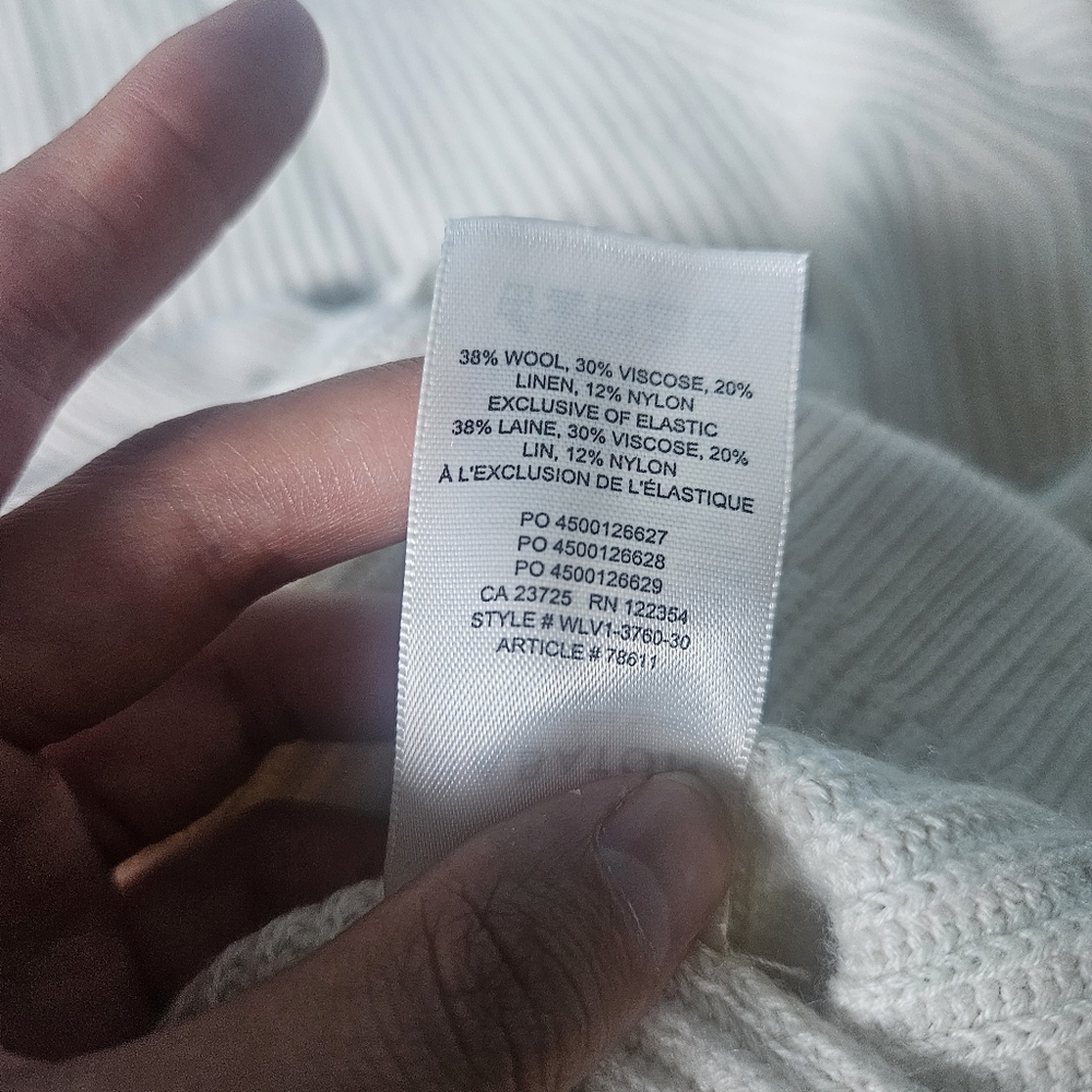 Aritzia Bespoke Cream Button Cardigan - Picture 6 of 8